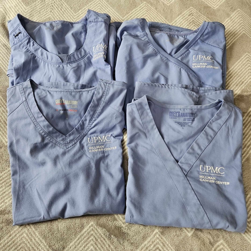 FOUR Ceil UPMC Hillman Cancer Center scrub tops
